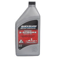 Quicksilver Premium 2 Stroke Oil - 1 Litre  92-8M0205370 Mercury Mariner Quicksilver Spare Parts