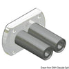Bulkhead throughout bush chromed
