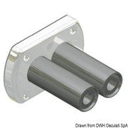 Bulkhead throughout bush chromed