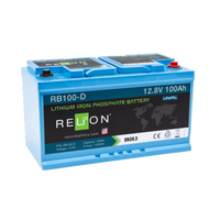 RELiON 12.8V 100Ah DIN 4SC LiFePO4 Battery REL-RB100-D