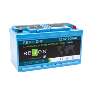 RELiON 12.8V 100Ah DIN-HP 4SC LiFePO4 Battery REL-RB100-DHP