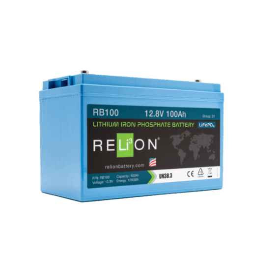 RELiON 12.8V 100Ah 4SC LiFePO4 Battery REL-RB100