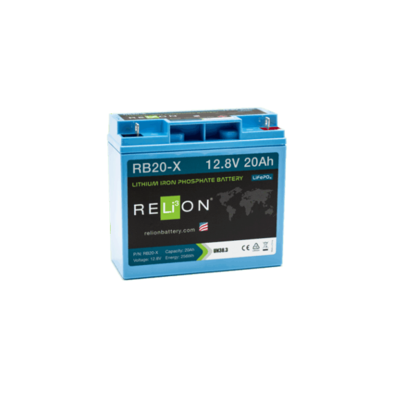 RELiON 12.8V 20Ah-X 3SC LiFePO4 Battery REL-RB20-X