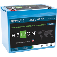 RELiON 25.6V 40Ah LiFePO4 Battery REL-RB24V40