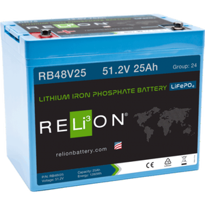 RELiON 51.2V 25Ah LiFPO4 Battery REL-RB48V25