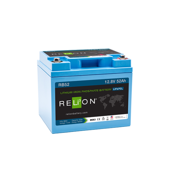 RELiON 12.8V 52Ah 4SC LiFePO4 Battery REL-RB52