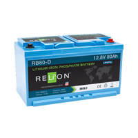 RELiON 12.8V 80Ah DIN 4SC LiFePO4 Battery REL-RB80-D