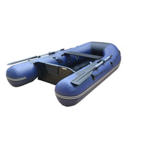 Waveline 2.1m Inflatable Dinghy Super Light with Slatted Floor in Navy Blue- 210 SS SU