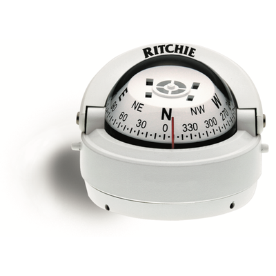 Ritchie Explorer™ S-53, 2¾” Dial Surface Mount - White S-53W