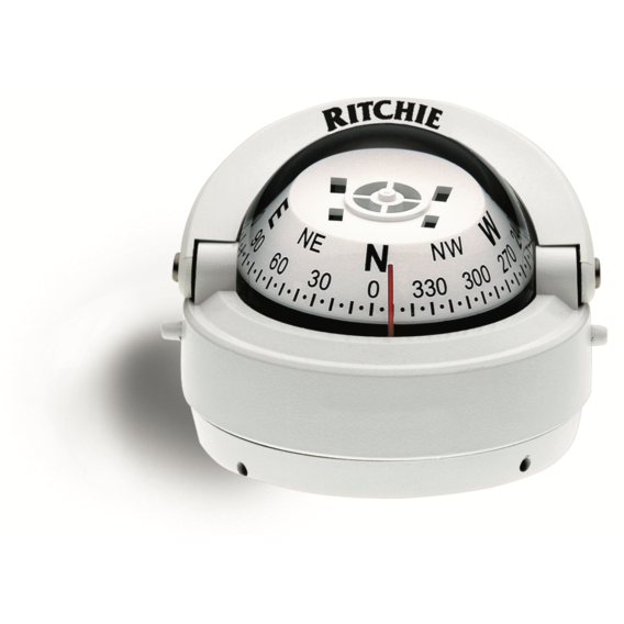 Ritchie Explorer™ S-53, 2¾” Dial Surface Mount - White S-53W