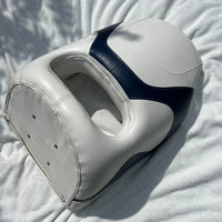 Premium Captain's Bucket Seat white/blue for Cruiser with Removable seat pad