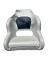 Premium Captain's Bucket Seat white/blue for Cruiser with Removable seat pad