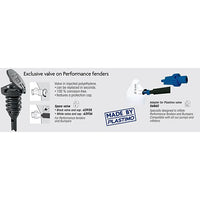 Performance Fenders, Non-Inflated-Black-10 x 40 cm