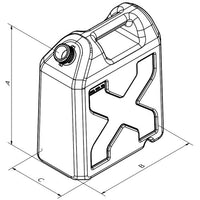 Fuel jerrycan lt. 10