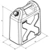 Fuel jerrycan lt. 20