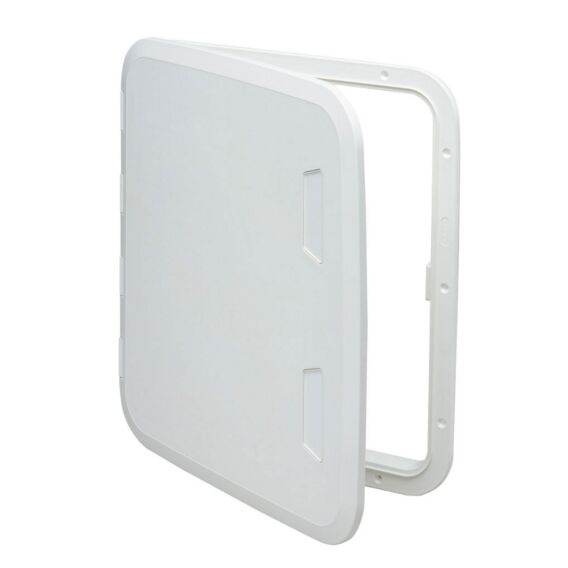 White Hatch 47 x 52cm with lock and key SP2443