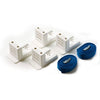 White fixing kit with brackets and belts ST2339