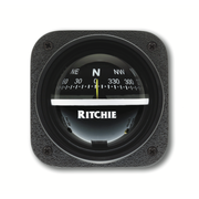 Ritchie Explorer™ V-537, 2¾” Dial Bulkhead Mount - Black Card V-537