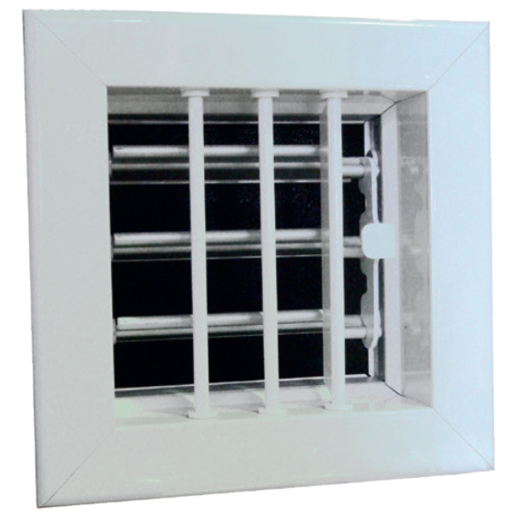 White Aluminum Supply Damper Vents 200x100 (8x4") 69917W