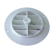 100 mm (4") Round Damper Vent , Off, white 62210M