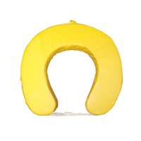 Bright Yellow Horse Shoe Lifebuoy With Durable PVC Cover WL-70801B