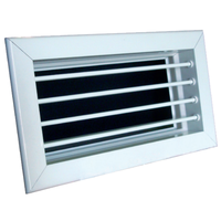 White Aluminum Supply Air Grille 100x100 (4x4") 69914P