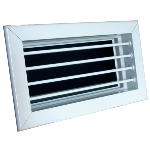 White Aluminum Supply Air Grille 100x100 (4x4") 69914P