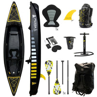 VETUS Inflatable kayak "BRAZOS 1", black, 1 pers.