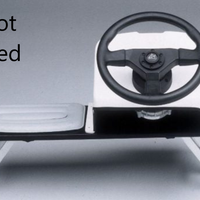 White Mini Steering Console - Z1387