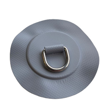 D-ring 25mm, round, medium grey PVC fabric - Z2710