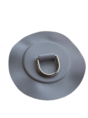 D-ring 25mm, round, medium grey PVC fabric - Z2710