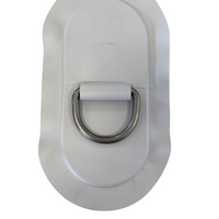 D-ring 53mm, oval, light grey PVC - Z60351