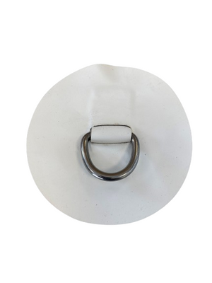 D-ring 25mm, round, white NEOPRENE Hypalon Achilles White - Z69502