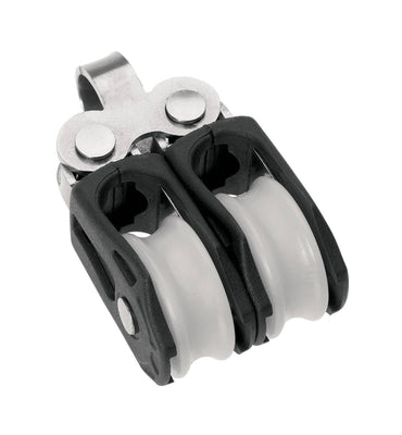 Ball bearing Sheave Double- fixed eye - ChasNewensMarine