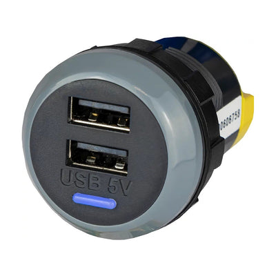 Alfatronix PV65R-AA IP65 Double USB A Charger - Rear Fit