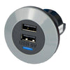 Alfatronix PV65R-DFF Double Output 12/24-5V USB 3.0A Front Fit - IP65