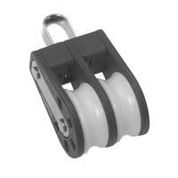 Ball bearing Sheave Double- fixed eye - ChasNewensMarine