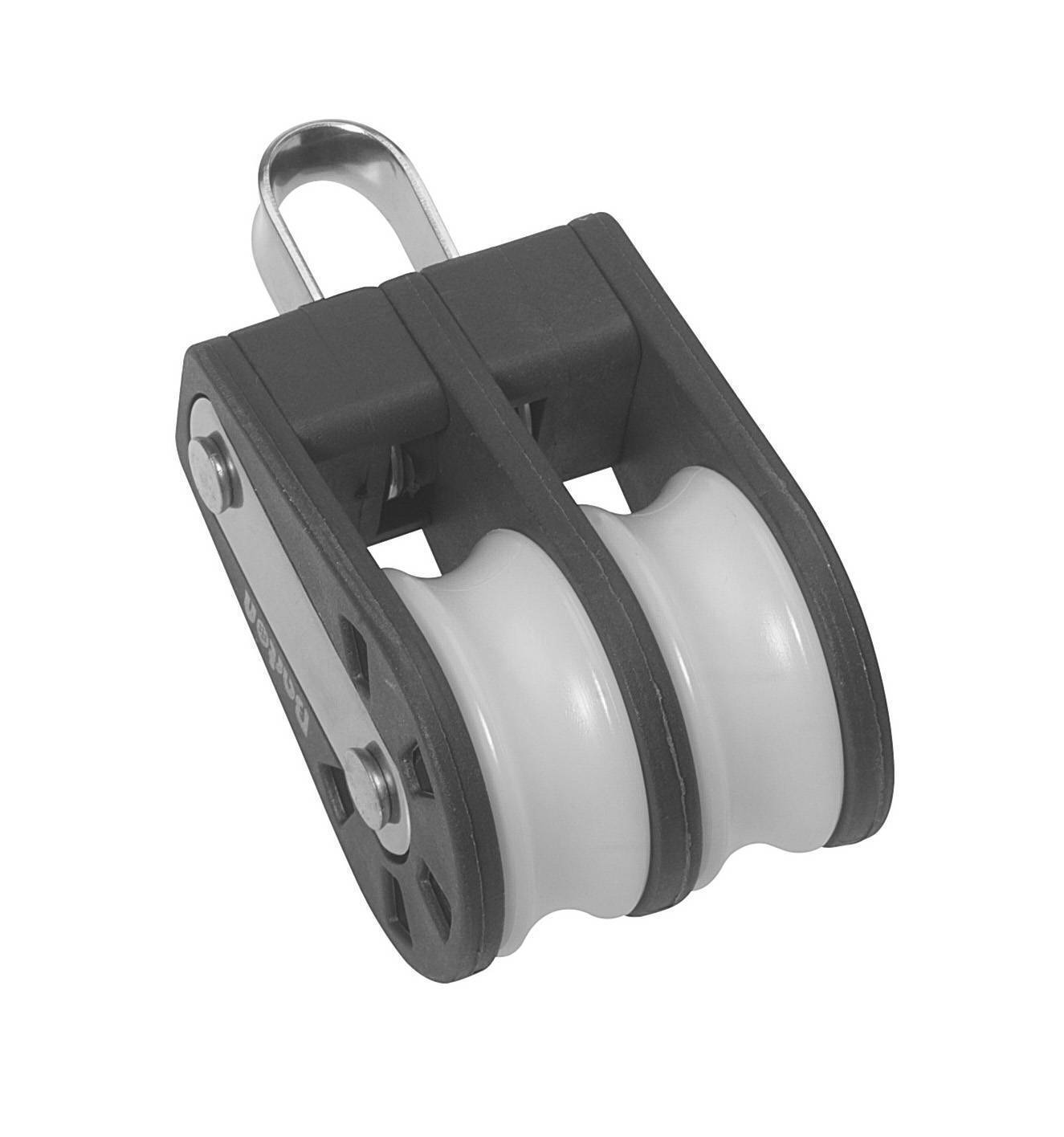 Ball bearing Sheave Double- fixed eye - ChasNewensMarine