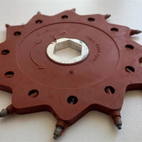Tercoo Spare Disc 5 degree Offset on Hexagon Shaft