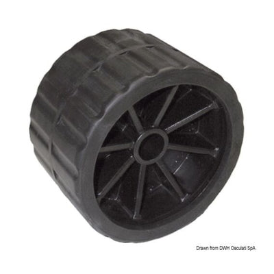 Side Roller, Black 75 mm Ø Hole 18.5 mm (x1)