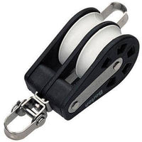 Plain Sheave Double- fixed eye + becket - ChasNewensMarine