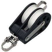 Ball bearing Sheave Double- fixed eye + becket - ChasNewensMarine