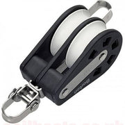 Ball bearing Sheave Double- swivel + becket - ChasNewensMarine