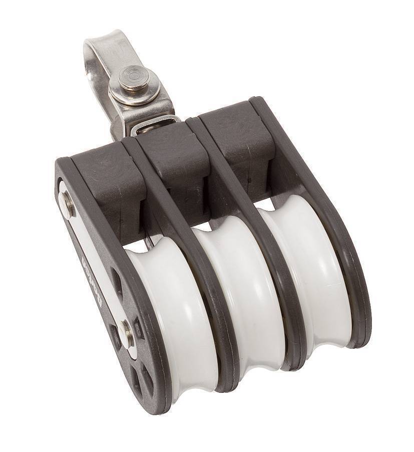 Ball bearing Sheave Triple- swivel - ChasNewensMarine