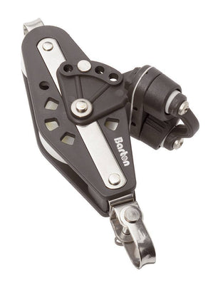 Ball bearing Sheave Fiddle- swivel + becket + cam - ChasNewensMarine