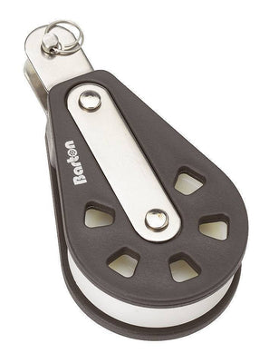 Ball bearing Sheave Single- fixed eye clevis pin - ChasNewensMarine
