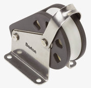 Ball bearing Sheave Single- upright with fairlead - ChasNewensMarine