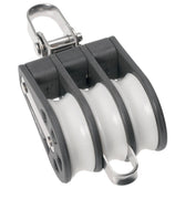 Ball bearing Sheave Triple- swivel + becket - ChasNewensMarine