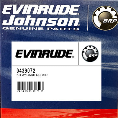 KIT AY,CARB REPAIR 0439072 439072 - Supersedes 0389786, 0390139, 0391305, 0391937, 0398452 Evinrude Johnson Spares & Parts