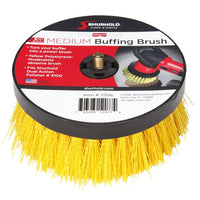 Medium Buffing Brush - 6.5" Yellow Polystyrene